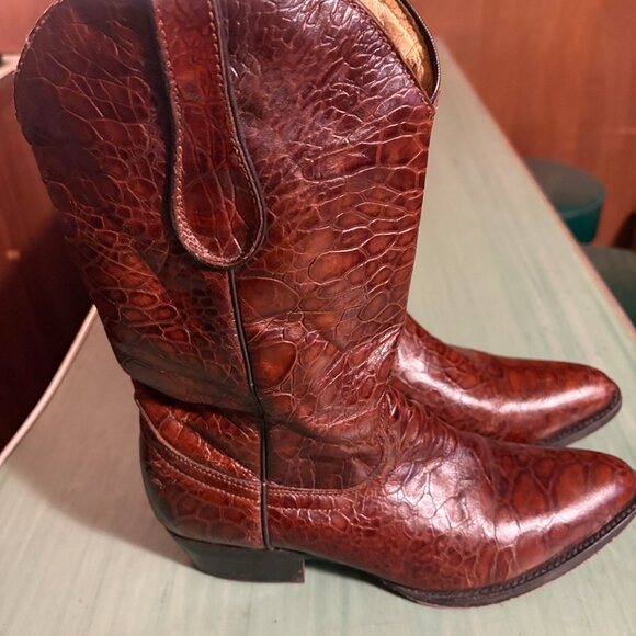 Mens Veari Buitre Alligator Western Mexico Cowboy Boots Mex 27.5 US 8.5 - Picture 3 of 9